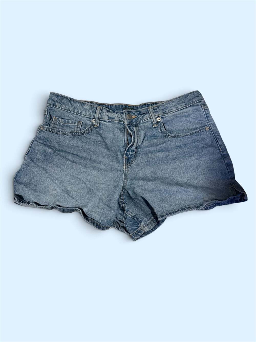 Wild Fable Mid Rise Denim Shorts Blue Size 12